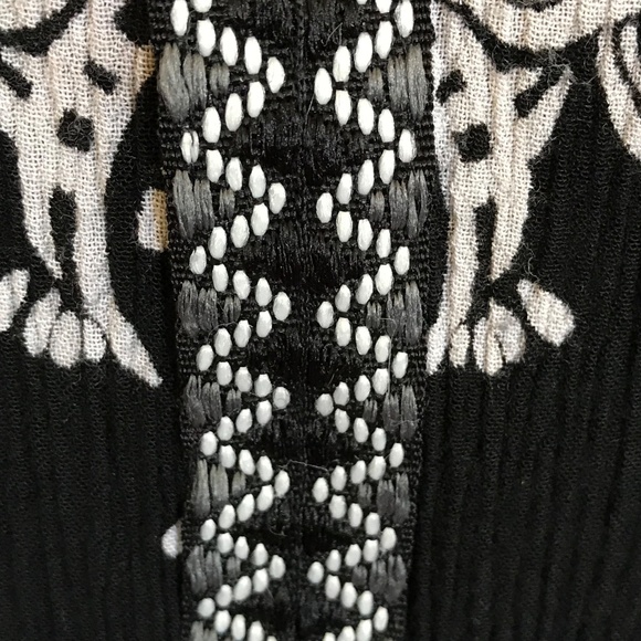 BILA Floral Tunic Sleeveless Tassel Tie Ruffle Hem Embroidered Boho Top Size XXL - Picture 6 of 16